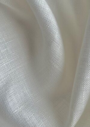 Tissu en lin blanc