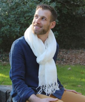 Aman I 100% linen scarf