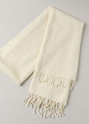 undyed wool scarf