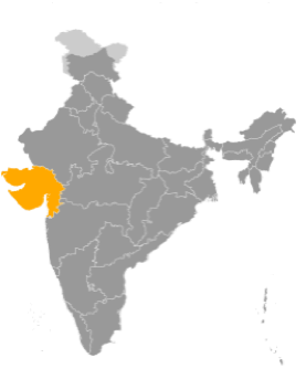 Inde région du Gujarat