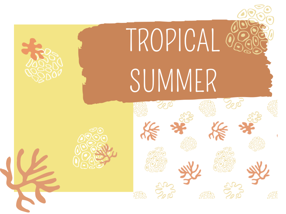 Collection tropical summer