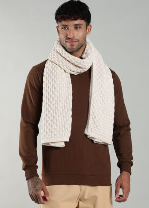 Écharpe pour homme - Tricot en coton biologique