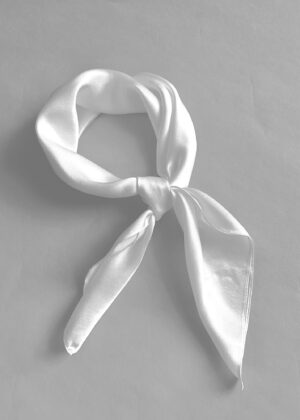 Foulard en soie blanc