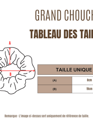 Grand chouchou satin de soie
