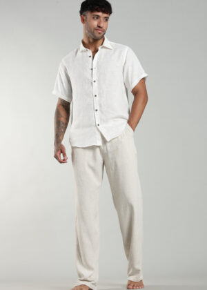 Chemise en lin pour homme prête à teindre